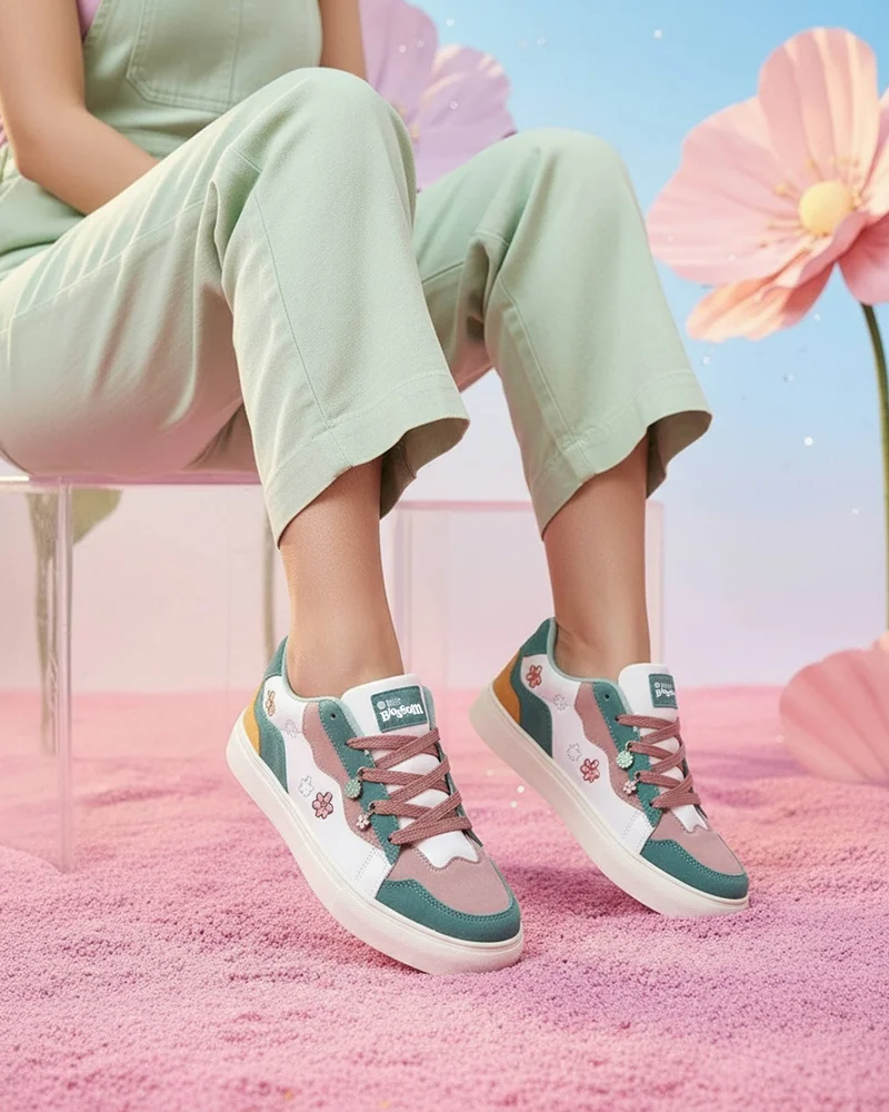 Bacca Bucci Mint Petal Crush BLOSSOM Sneakers for Women | Best Price UAE